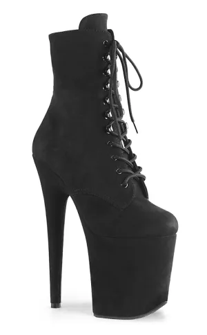 FLAMINGO-1020FS Black Suede Ankle Boots