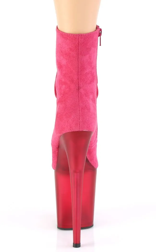 FLAMINGO-1020FST Pink Suede Ankle Boots