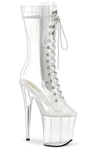 FLAMINGO-1050C Clear Mid Calf Boots