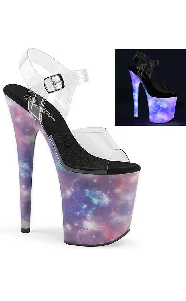 FLAMINGO-808REFL Galaxy UV Platform Heels