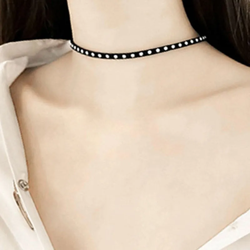 Funki Buys | Necklaces | Women's Black Goth Choker Necklace