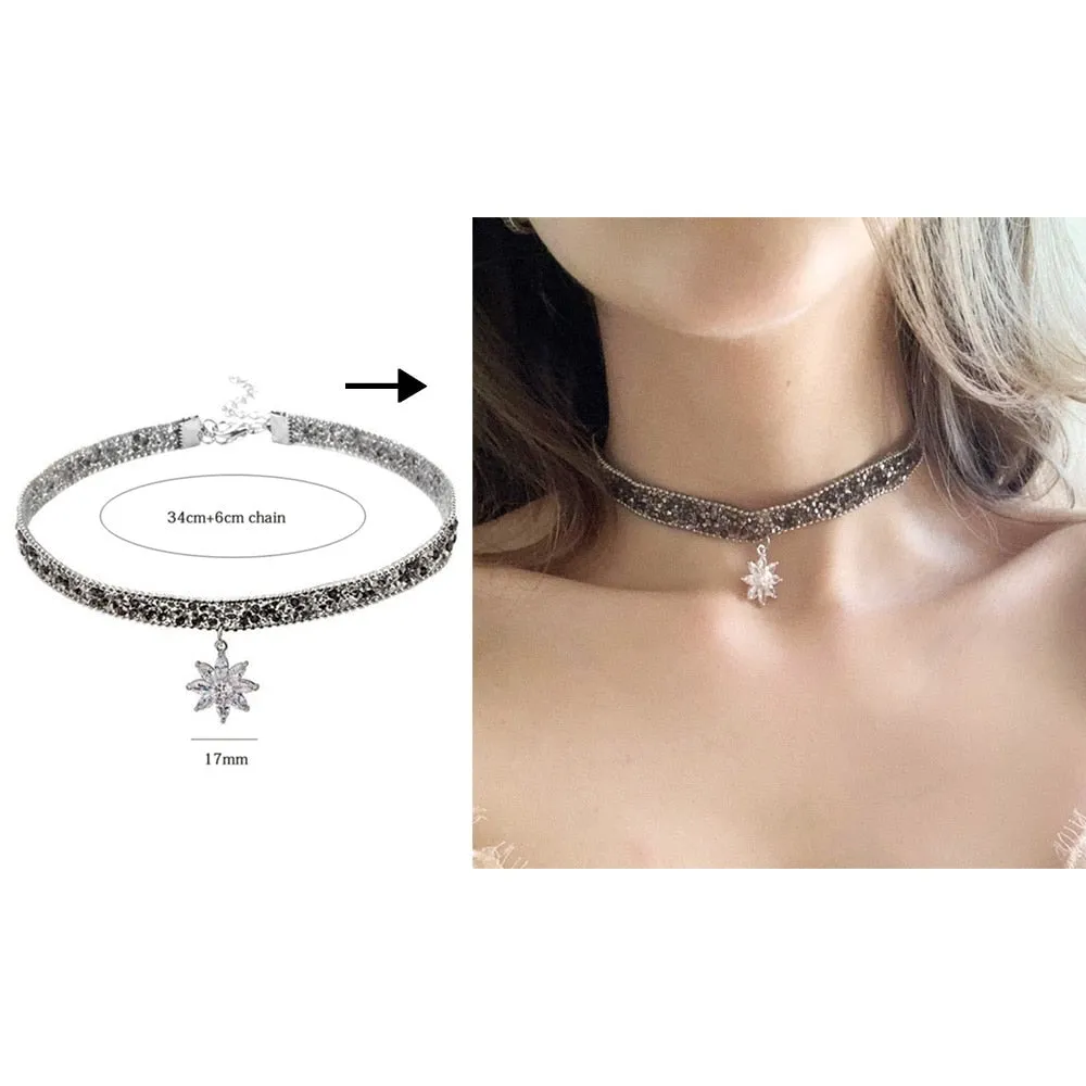 Funki Buys | Necklaces | Women's Black Goth Choker Necklace