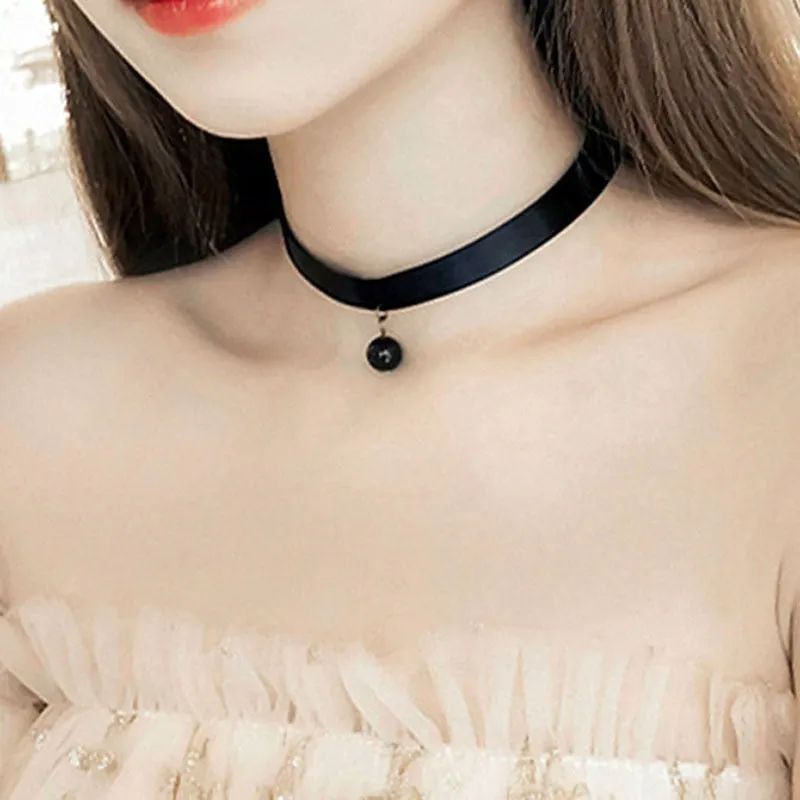 Funki Buys | Necklaces | Women's Black Goth Choker Necklace