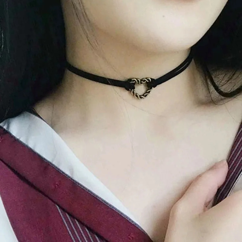 Funki Buys | Necklaces | Women's Black Goth Choker Necklace