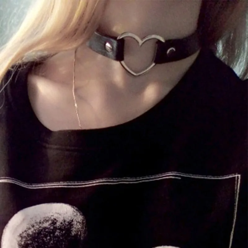 Funki Buys | Necklaces | Women's Black Goth Choker Necklace