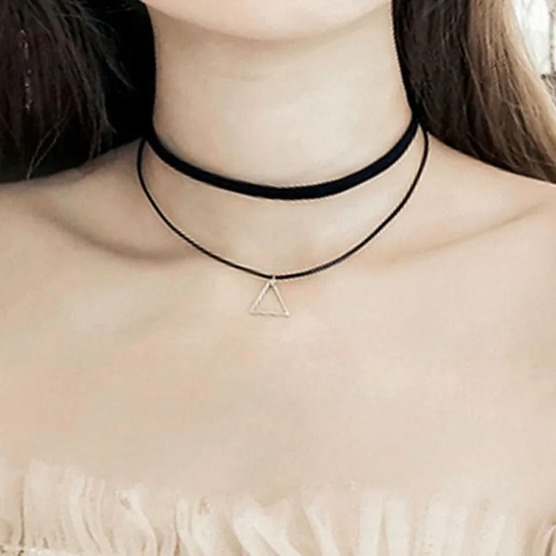 Funki Buys | Necklaces | Women's Black Goth Choker Necklace