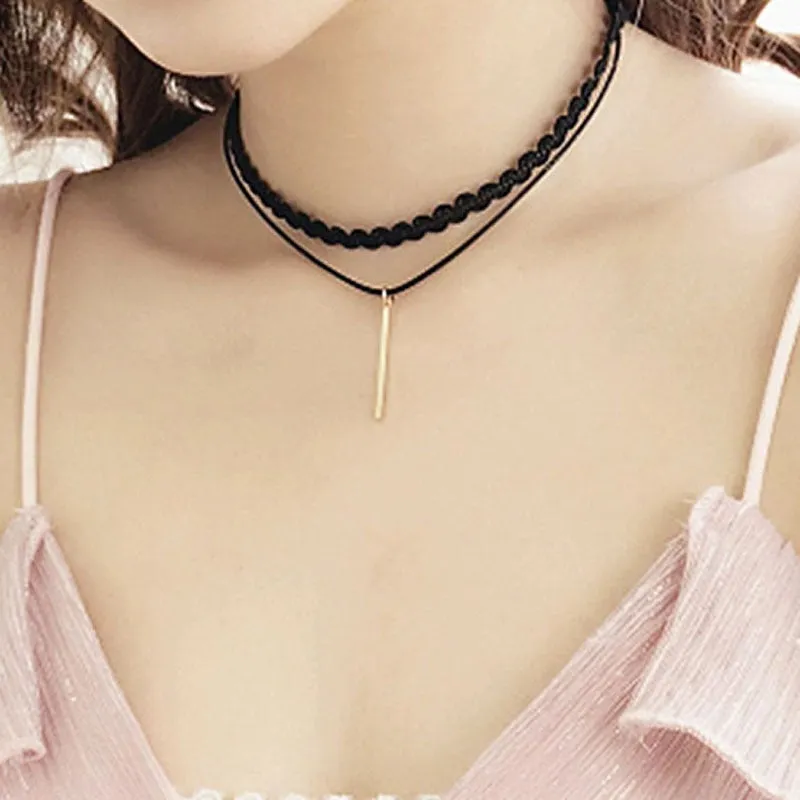 Funki Buys | Necklaces | Women's Black Goth Choker Necklace