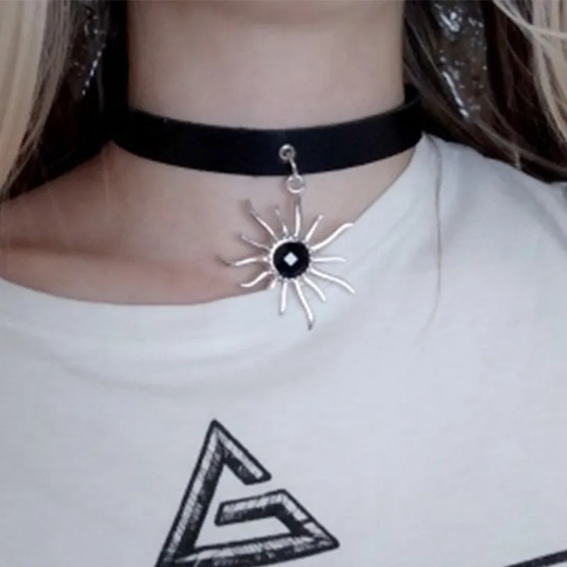 Funki Buys | Necklaces | Women's Black Goth Choker Necklace