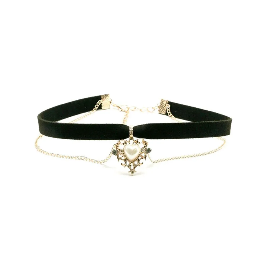 Funki Buys | Necklaces | Women's Black Goth Choker Necklace