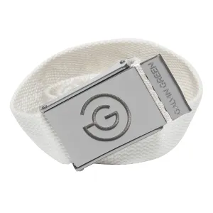 Galvin Green Warren Adjustable Belt - White