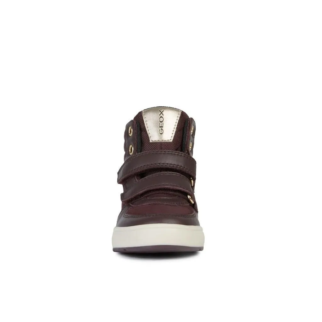 Geox J Sleigh Waterproof High Top Sneaker (Little Kid/Big Kid)