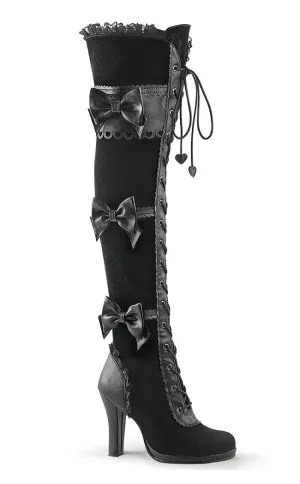 GLAM-300 Black Thigh High Boots (AU Stock)