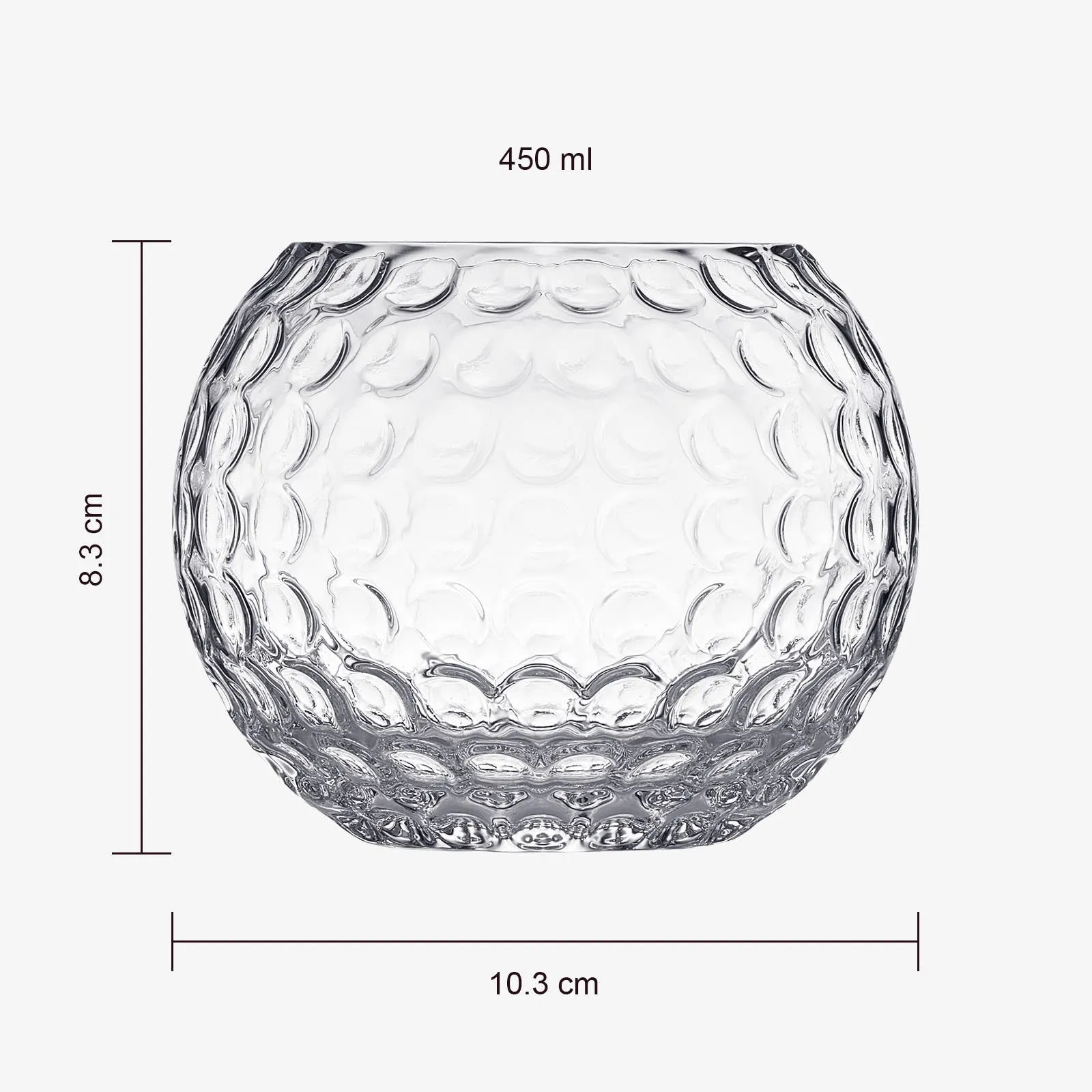 Golf Ball Whiskey Glass | Set of 2 | 450 mL