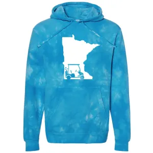 Golf Cart Minnesota Tie-Dye Hoodie