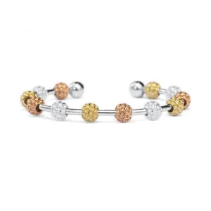 Golf Goddess Tricolor Golf Ball Bead Stroke Counter Bracelet