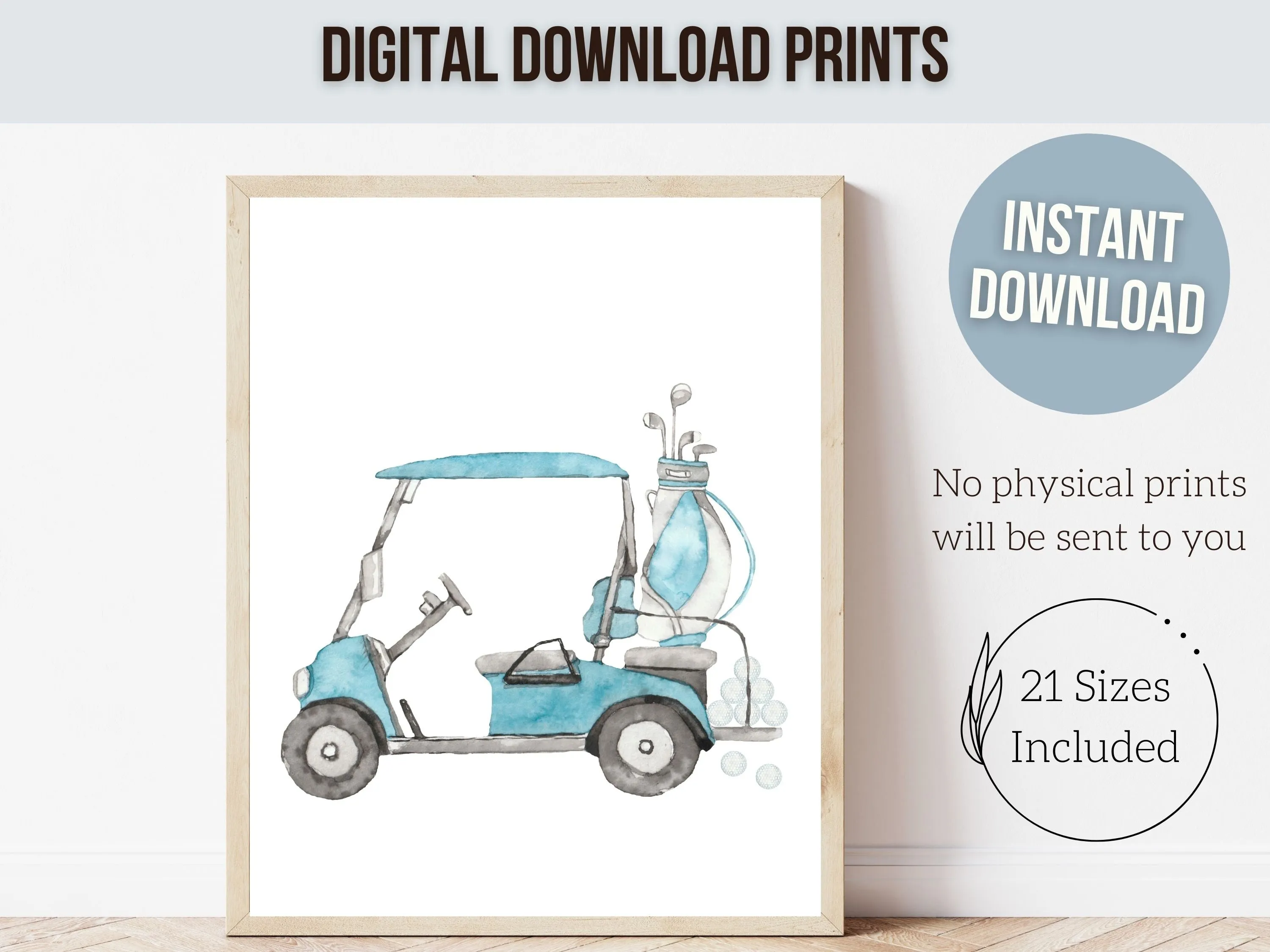 Golf Nursery Print Set of 3