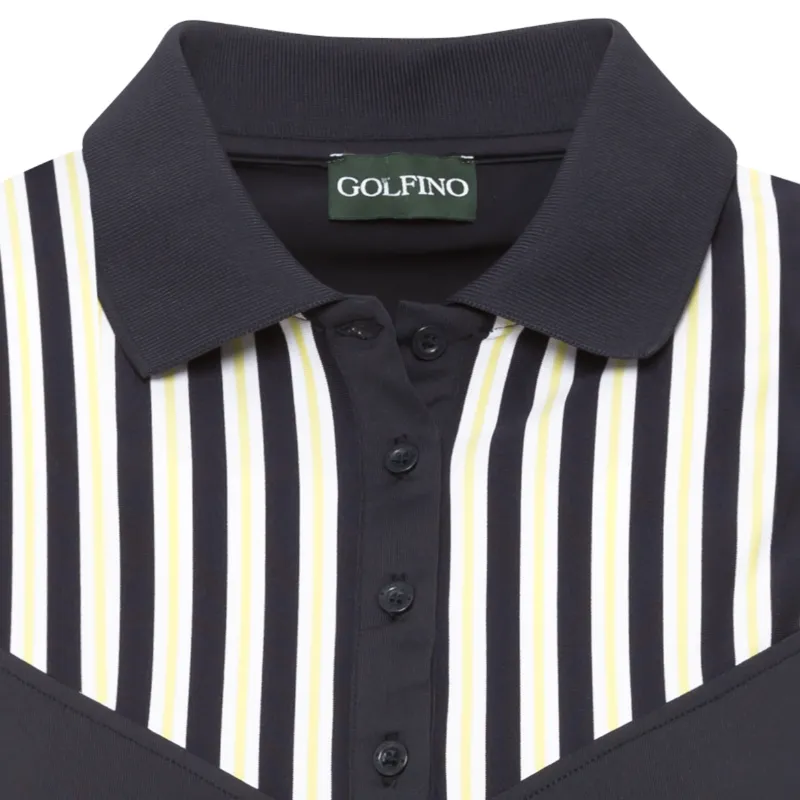 Golfino Atlantic Cruise S/L Polo - Navy Stripe