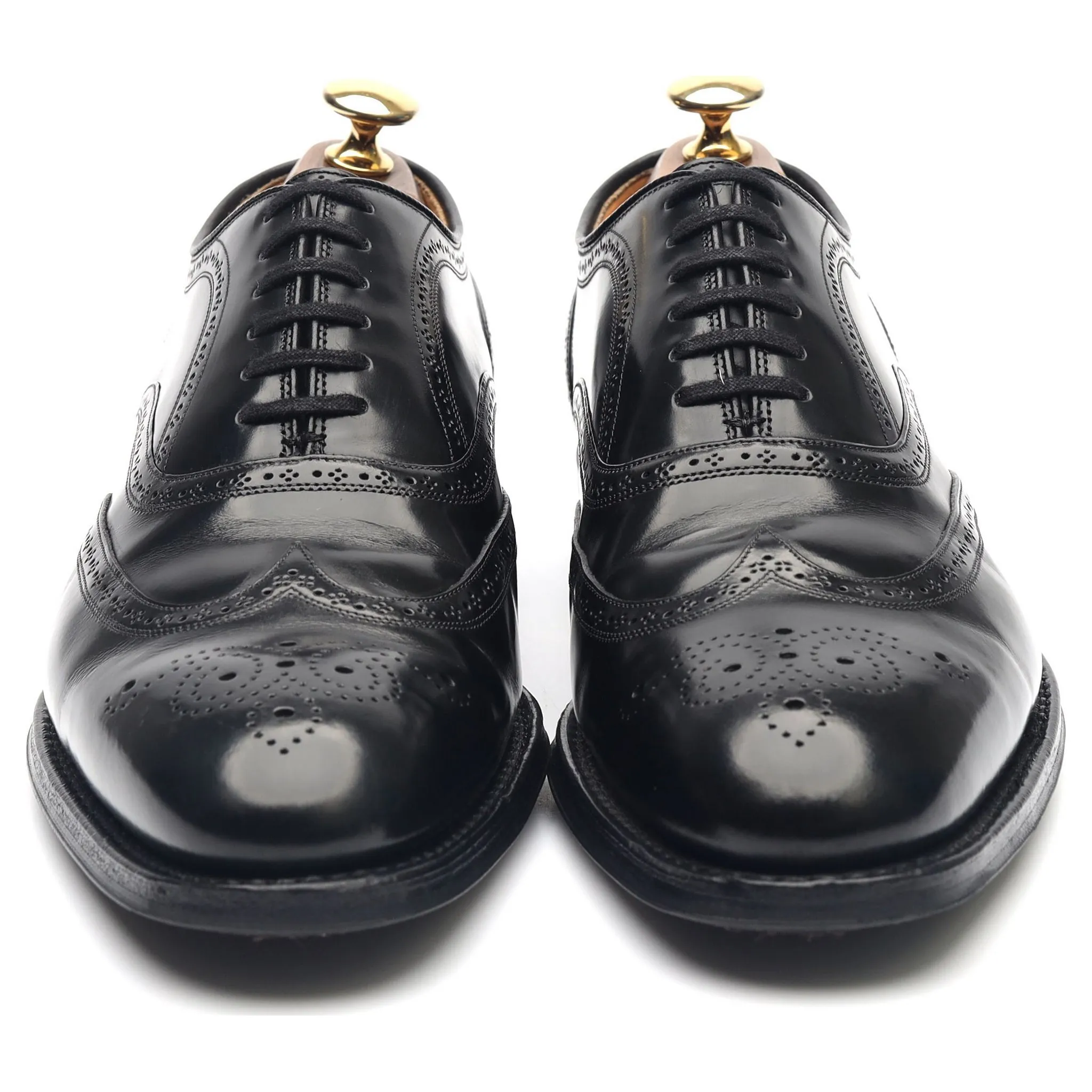 'Gunthorpe' Black Leather Oxford Brogues UK 6 F