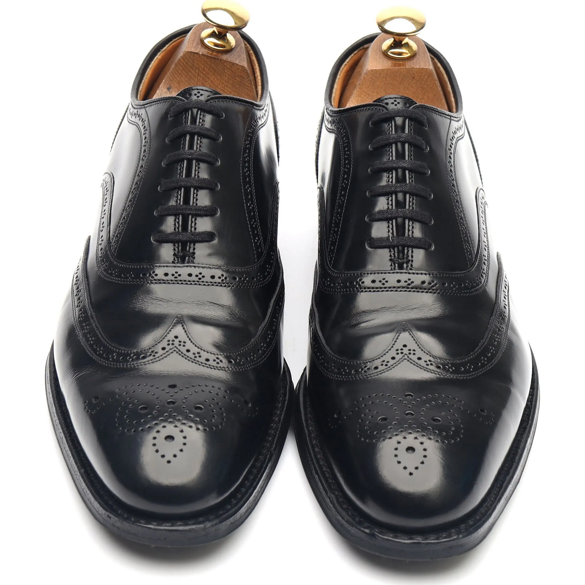 'Gunthorpe' Black Leather Oxford Brogues UK 6 F