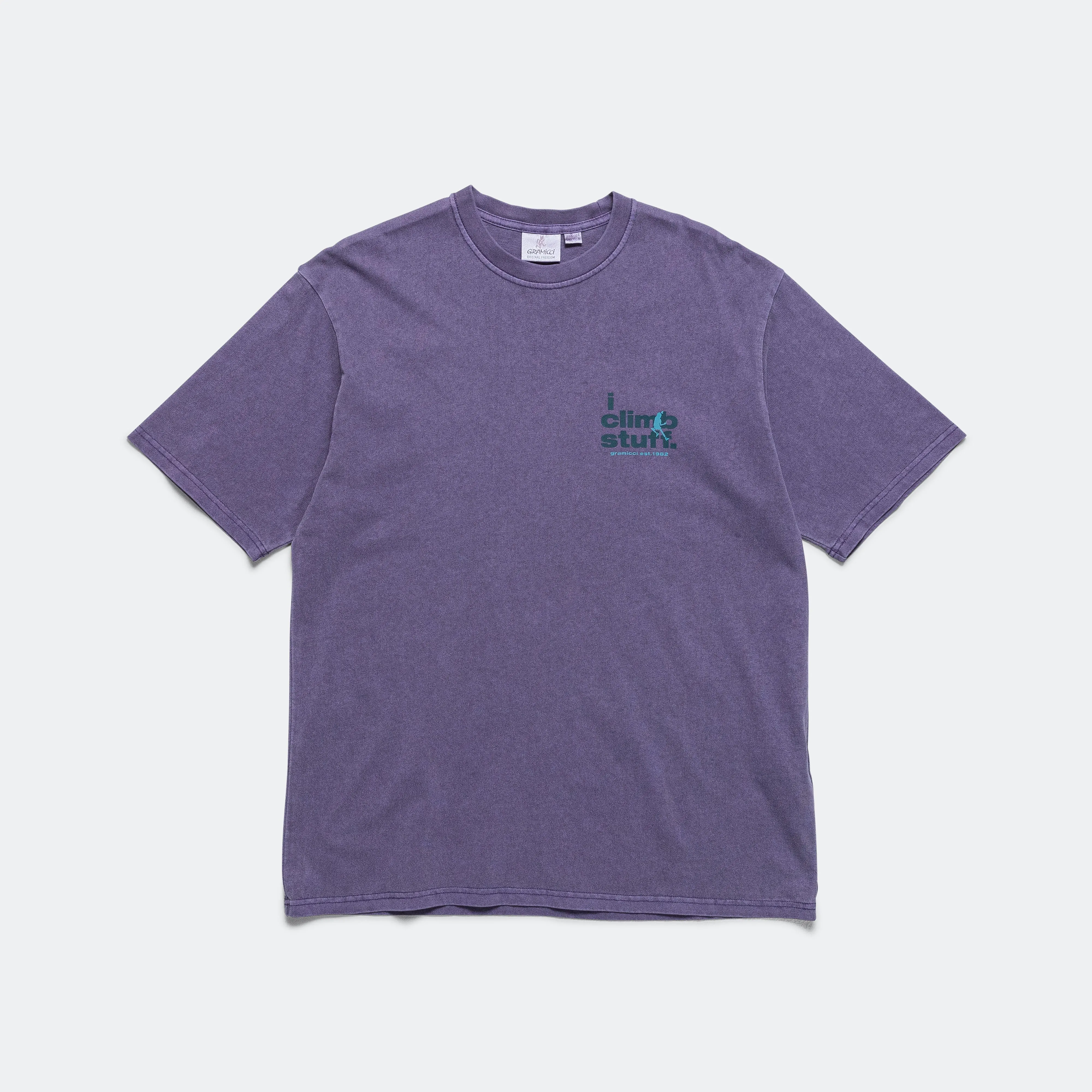 I Climb Stuff Tee - Purple Pigment