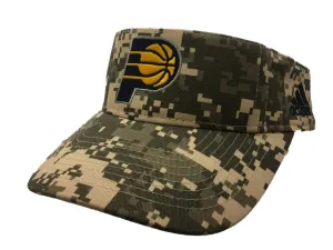 Indiana Pacers Adidas Digital Camouflage Adjustable Strapback Golf Visor Hat Cap