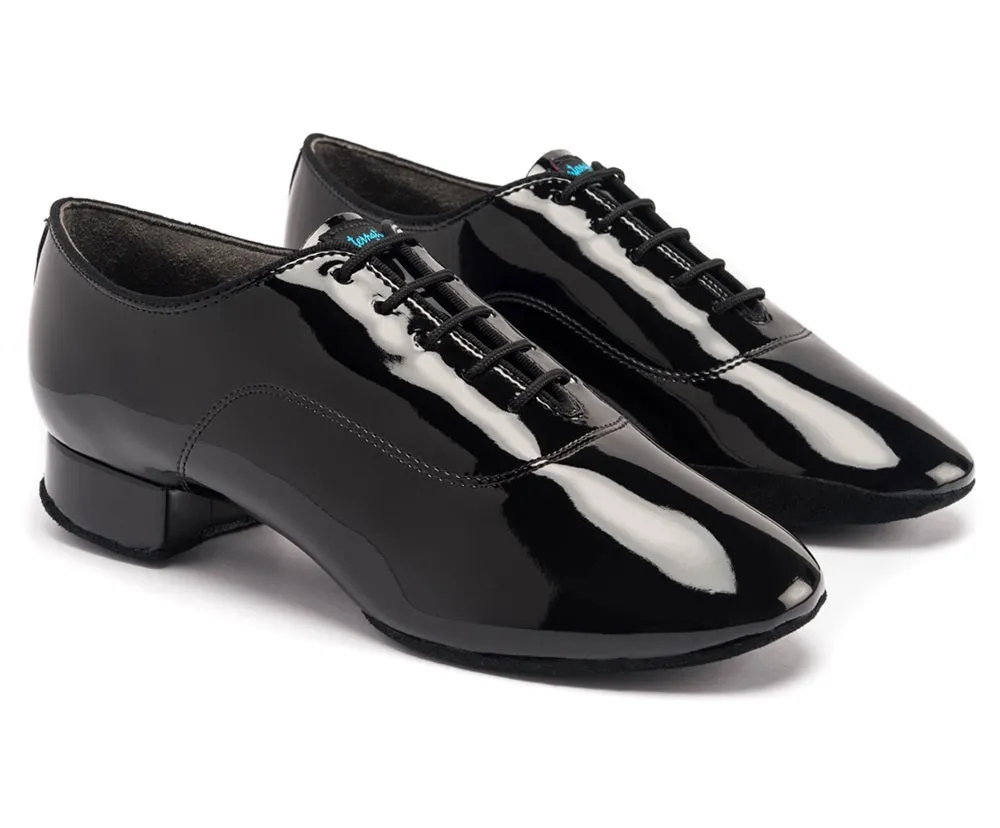 International Dance Shoes, Contra Pro, Black Patent Leather, 1” Heel