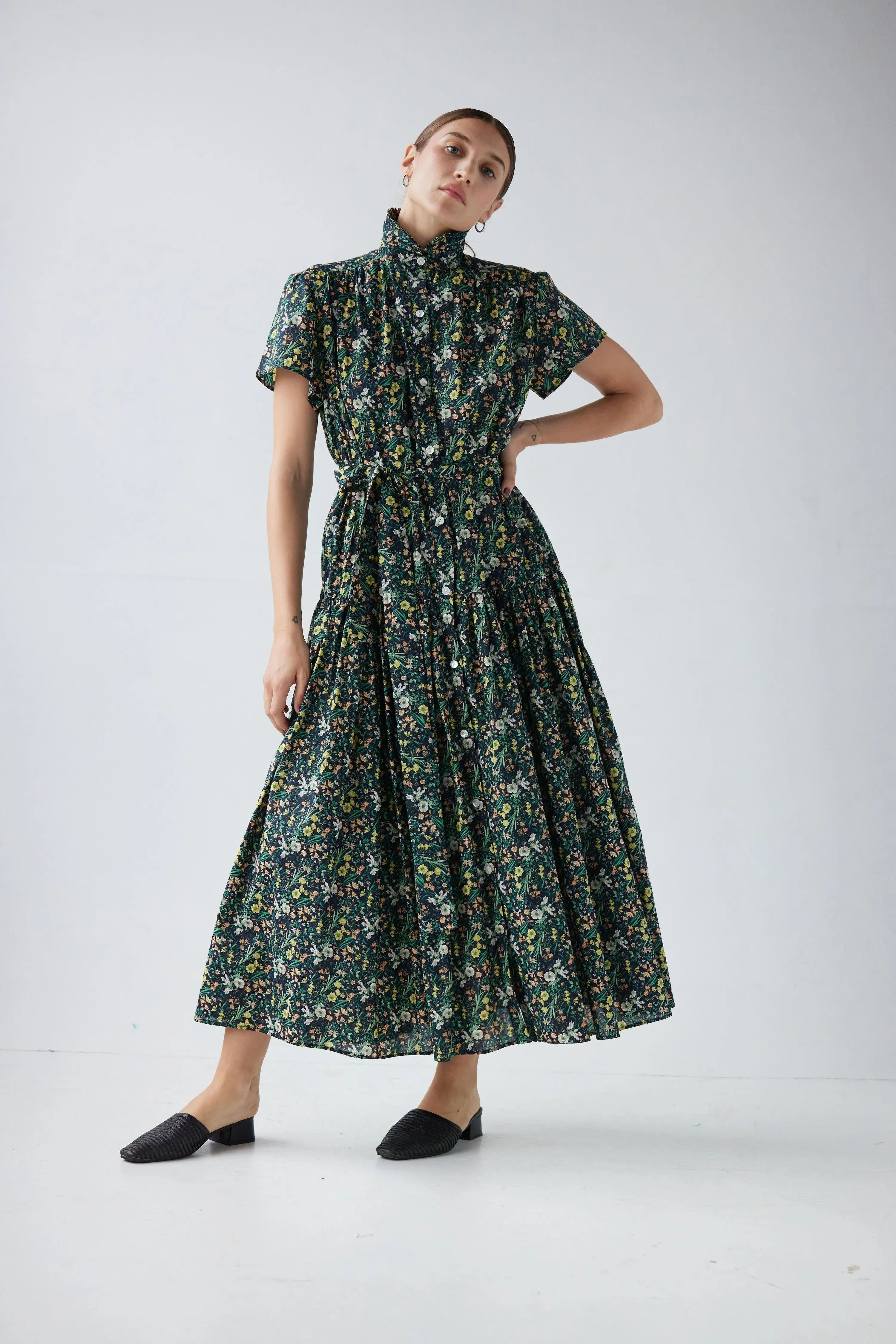 Jacqueline Dress in Floral Voile