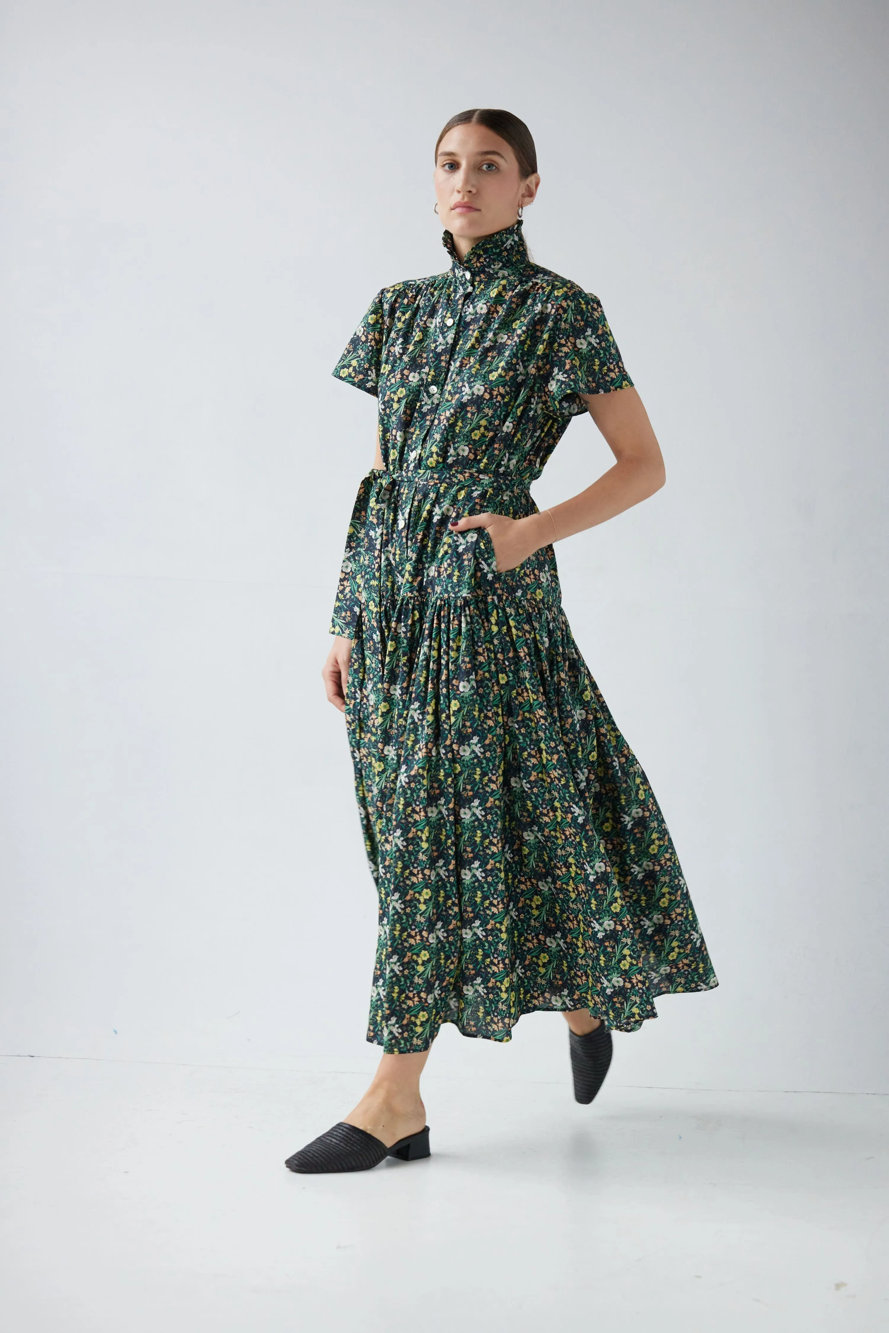 Jacqueline Dress in Floral Voile