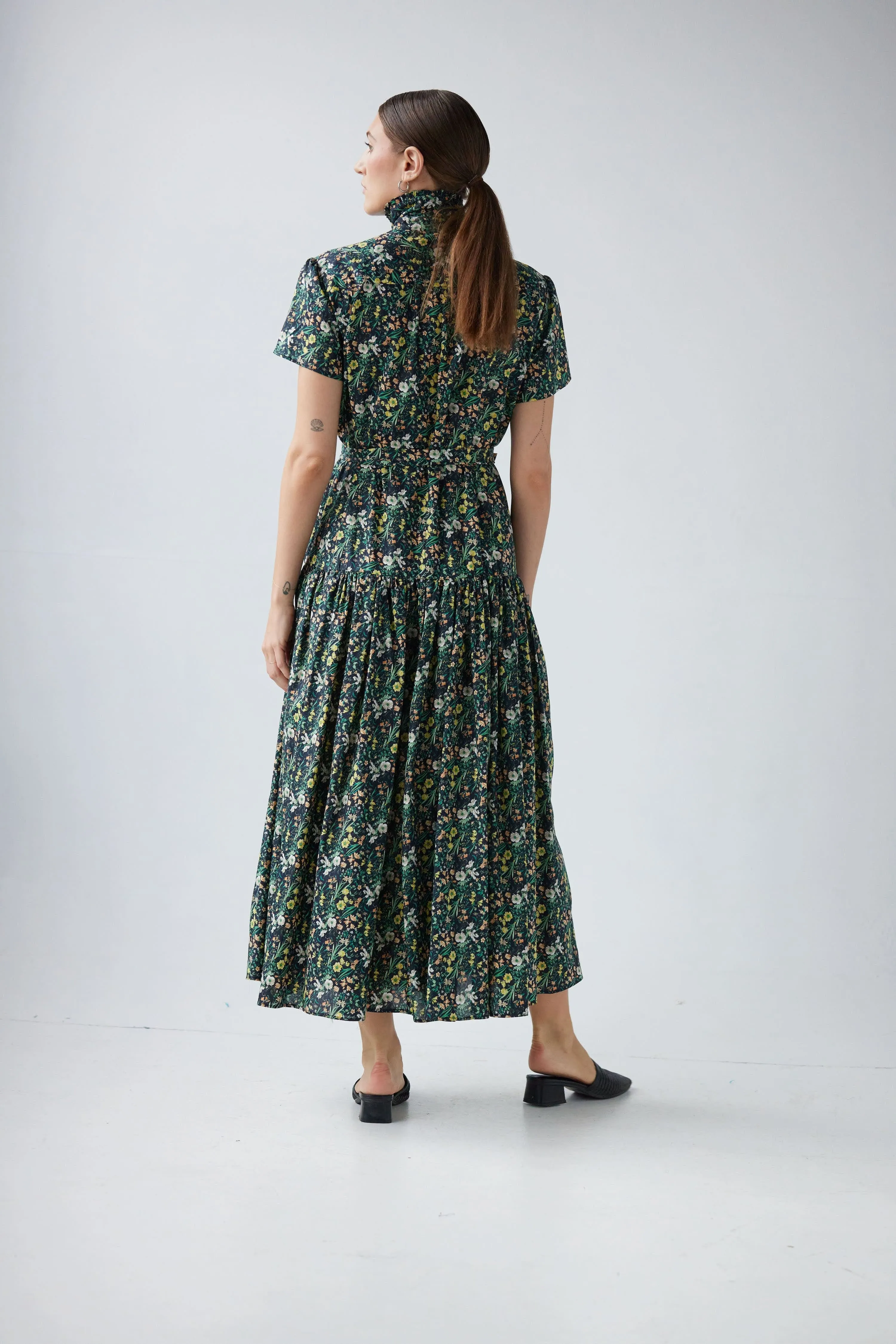 Jacqueline Dress in Floral Voile