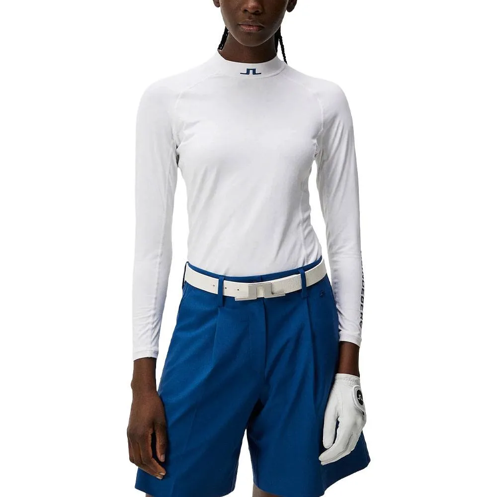 J.Lindeberg Eliza Top Golf Baselayer Bias Bridge White - SS24 Women