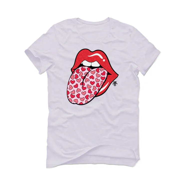 Jordan 5 Low Arctic pink White T-Shirt (HEART TONGUE)