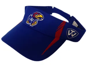 Kansas Jayhawks TOW Blue Range V Performance Adjustable Golf Visor Hat Cap