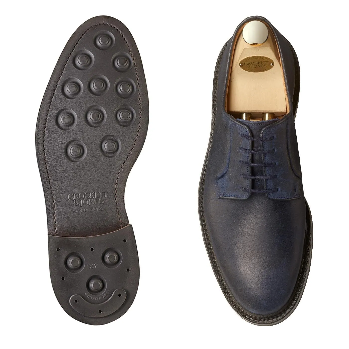 Lanark 3 Navy Rough-Out Suede