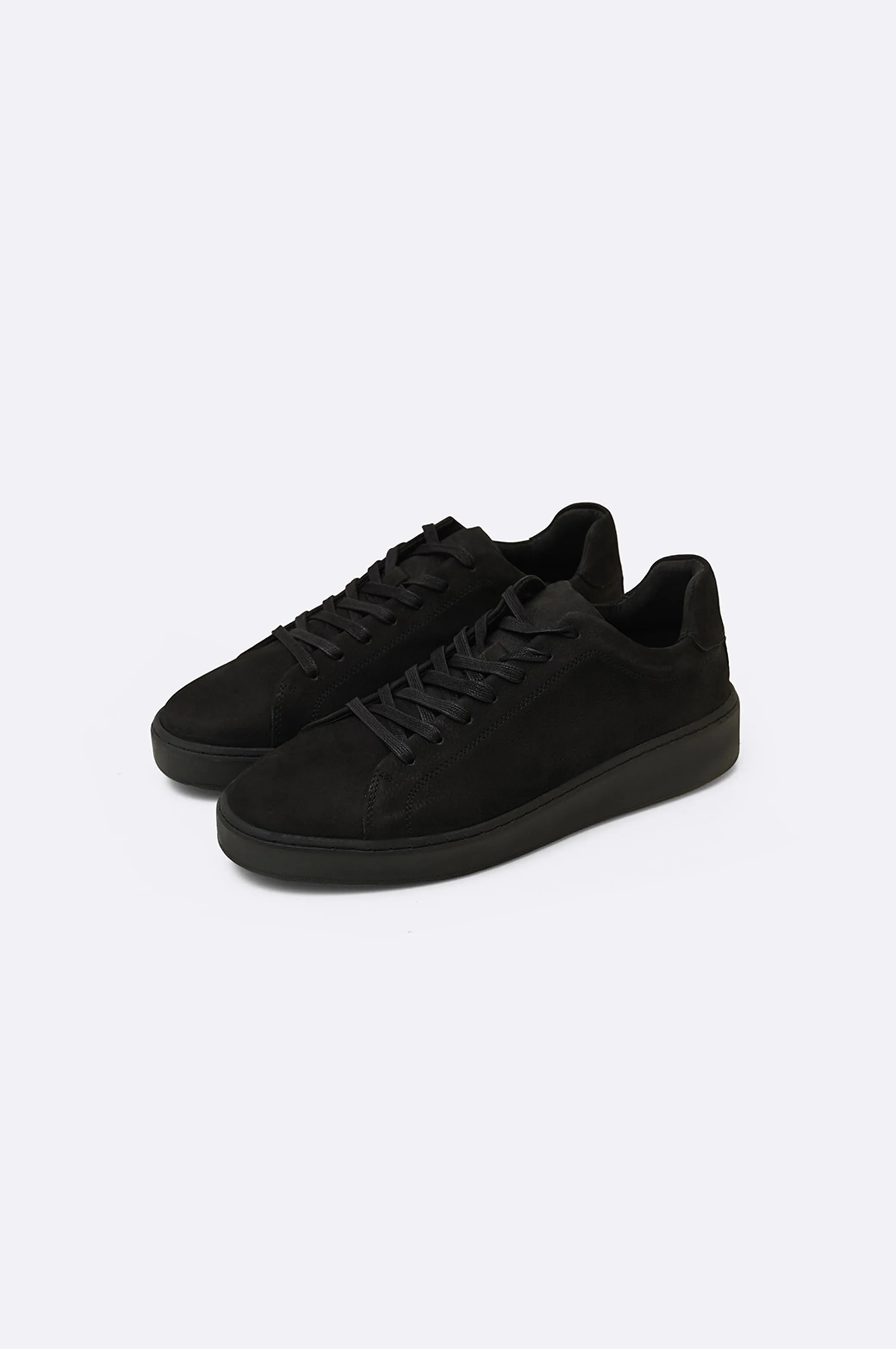 LEATHER LACE-UP SNEAKERS