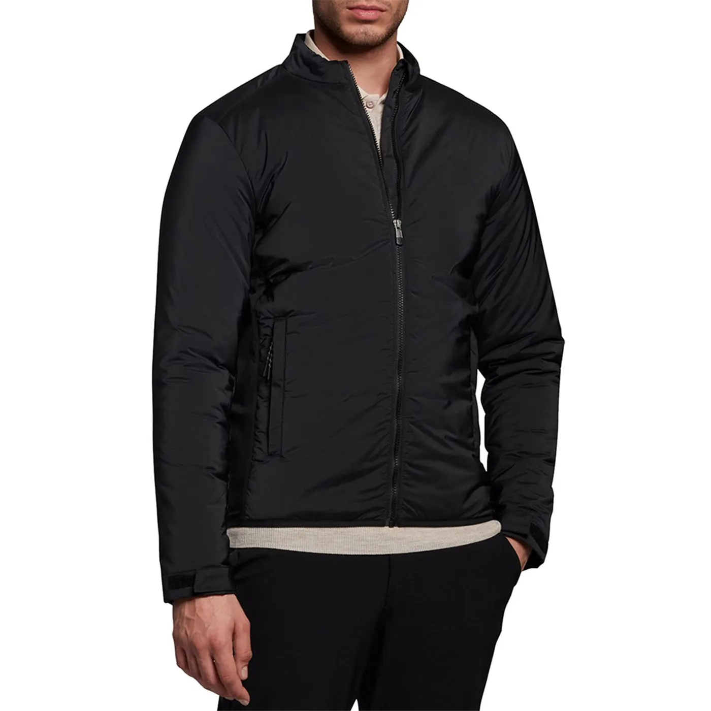 Lyle & Scott Tonal Eagle Golf Primaloft Water Resistant Jacket - Jet Black