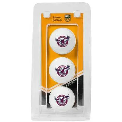 Manly Sea Eagles Optima Golf Ball 3 Pack