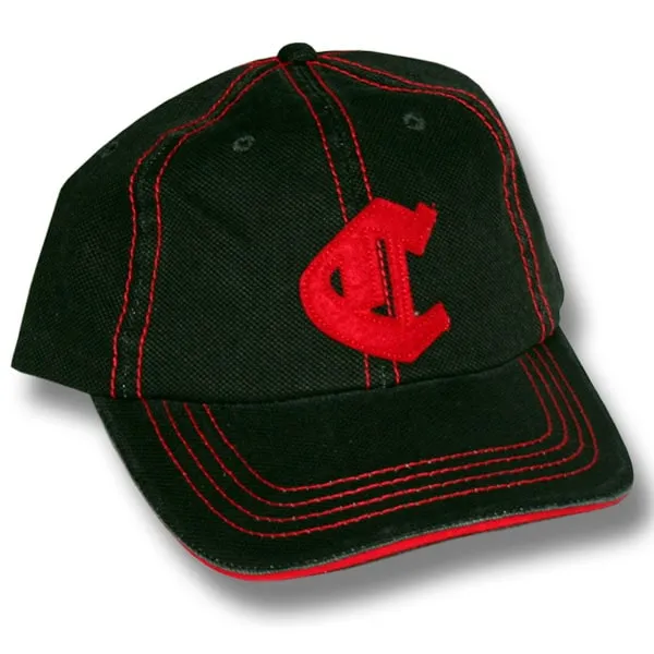 Men and Women's Baseball caps Embroidered with various designs and assorted colors.