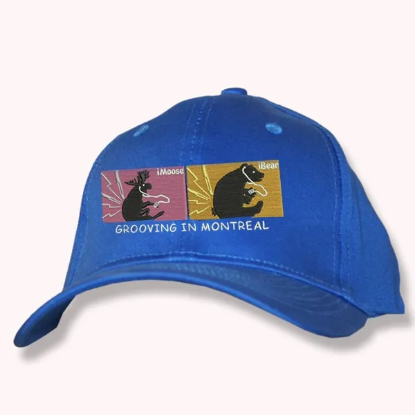 Men and Women's Baseball caps Embroidered with various designs and assorted colors.