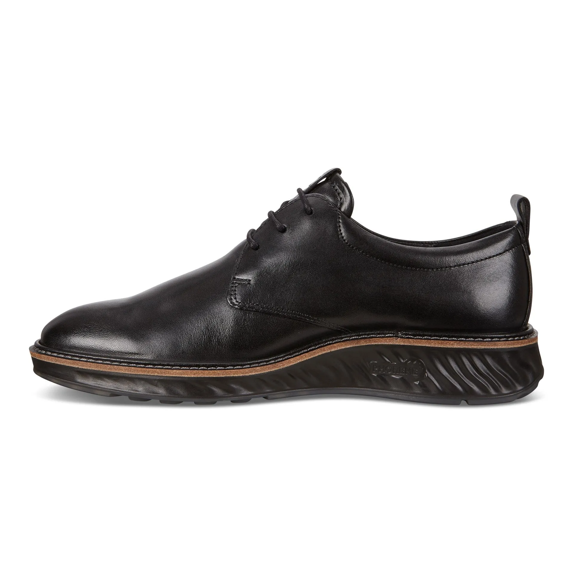 Mens Ecco ST.1 Hybrid Plain Toe Color: Black