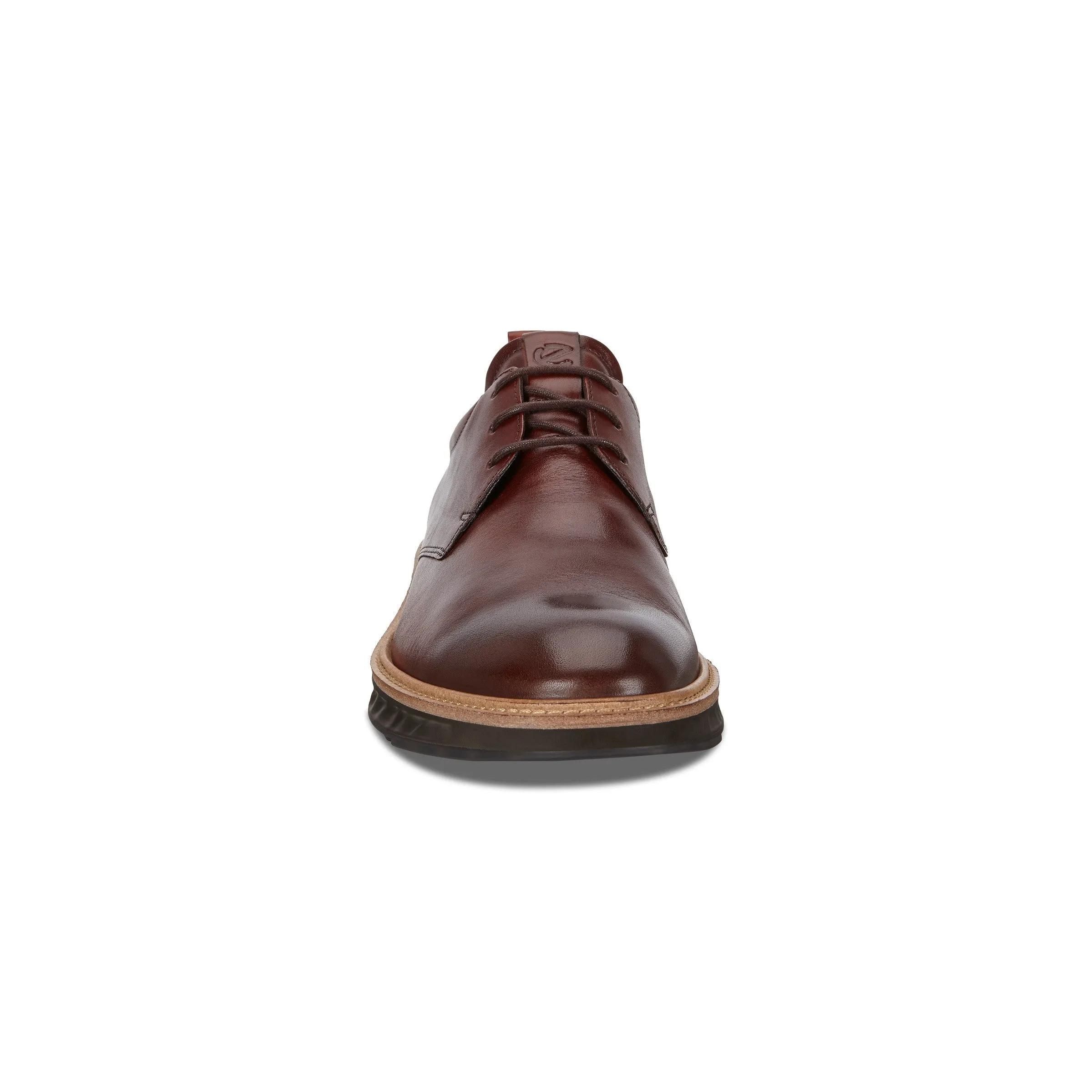 Men's Ecco ST.1 Hybrid Plain Toe Color: Cognac