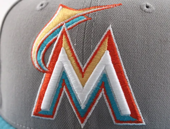 Miami Marlins New Era 59Fifty Fitted Hats (Reebok Kamikaze II REMEMBER THE ALAMO PACK)