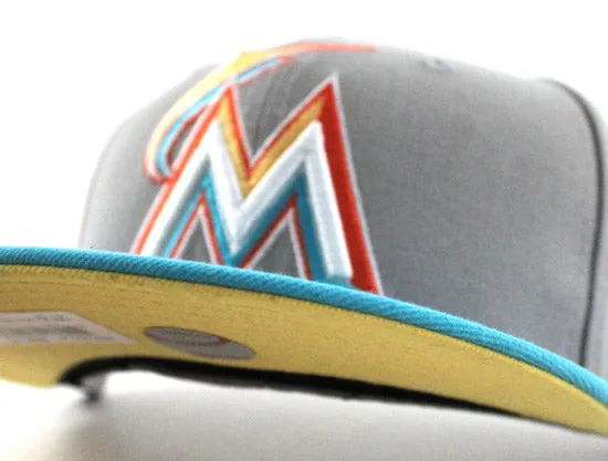 Miami Marlins New Era 59Fifty Fitted Hats (Reebok Kamikaze II REMEMBER THE ALAMO PACK)