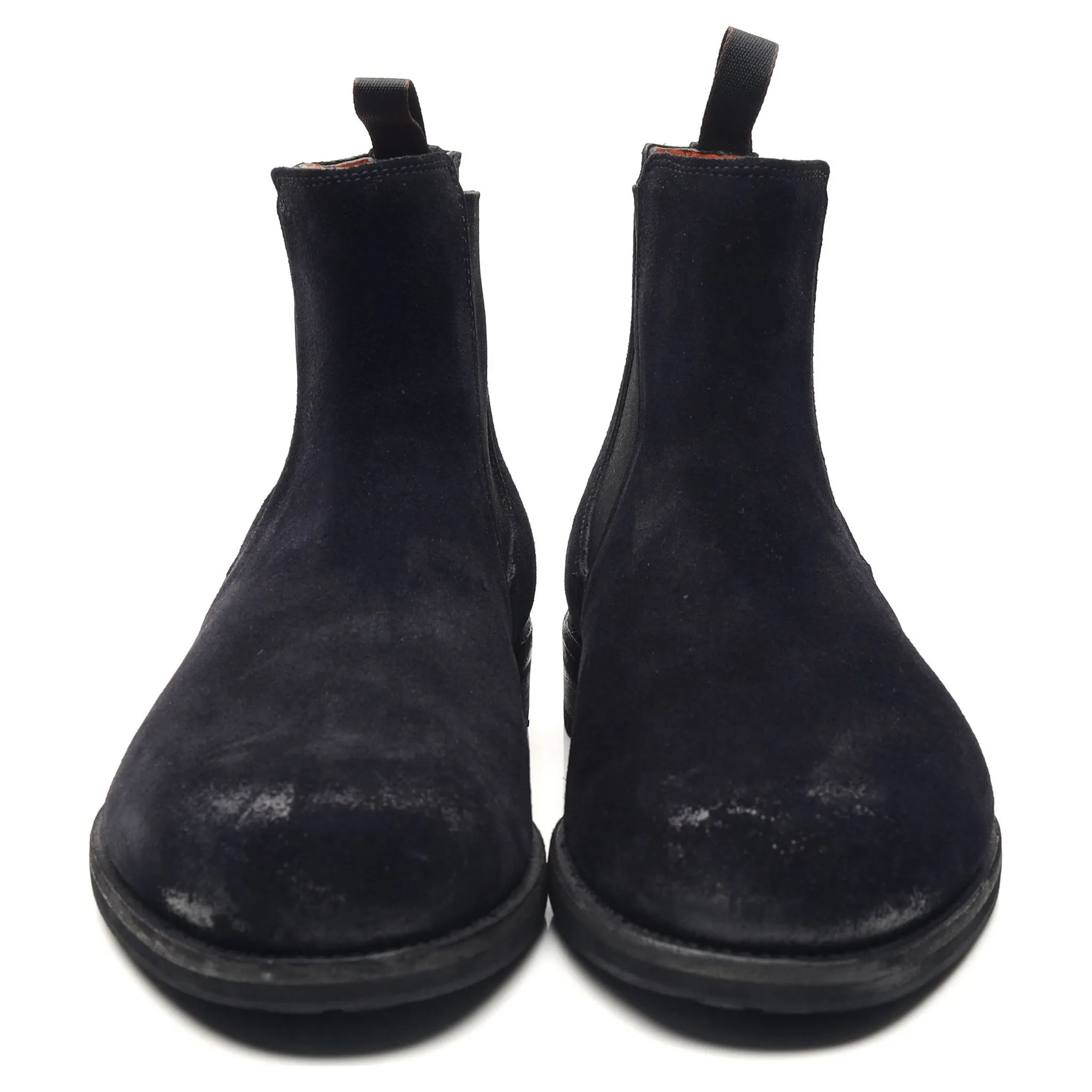 Navy Blue Suede Chelsea Boots UK 9 F