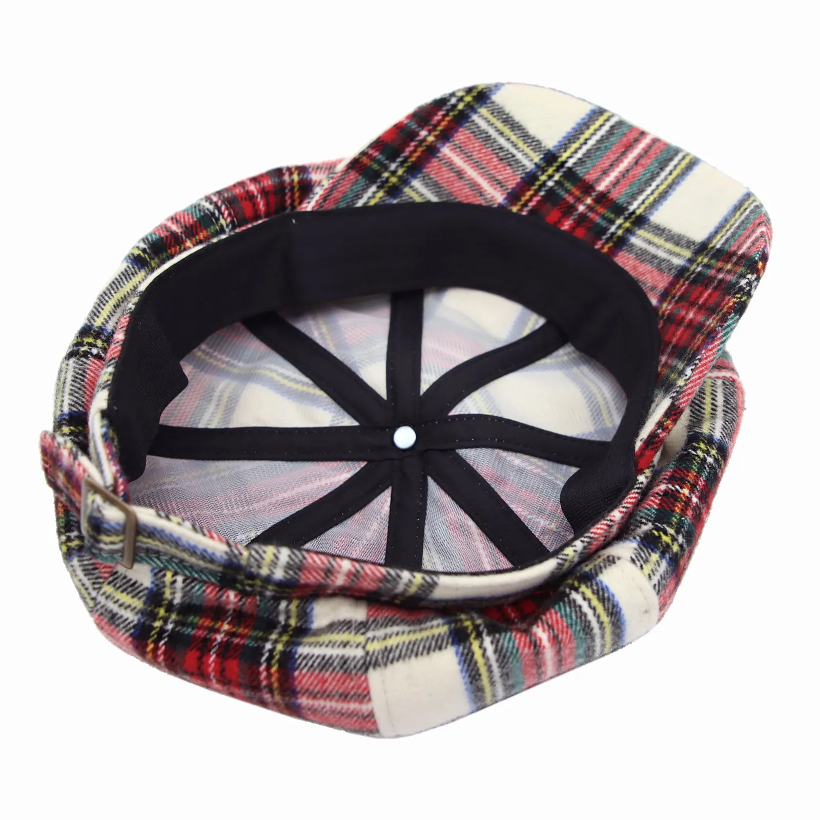 Newsboy Beret Hat Tartan Check Cool Cotton Golf Cap HM31178