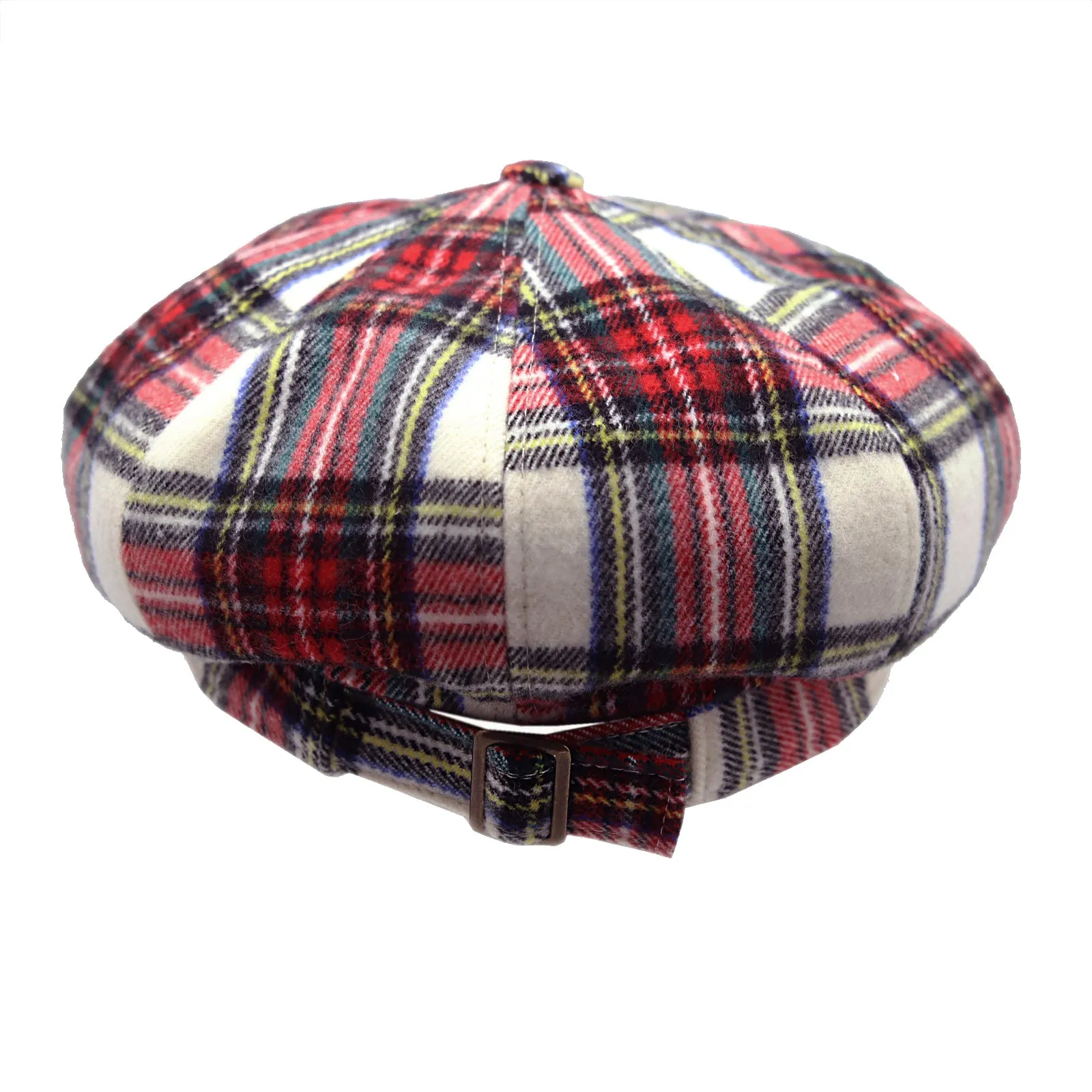 Newsboy Beret Hat Tartan Check Cool Cotton Golf Cap HM31178