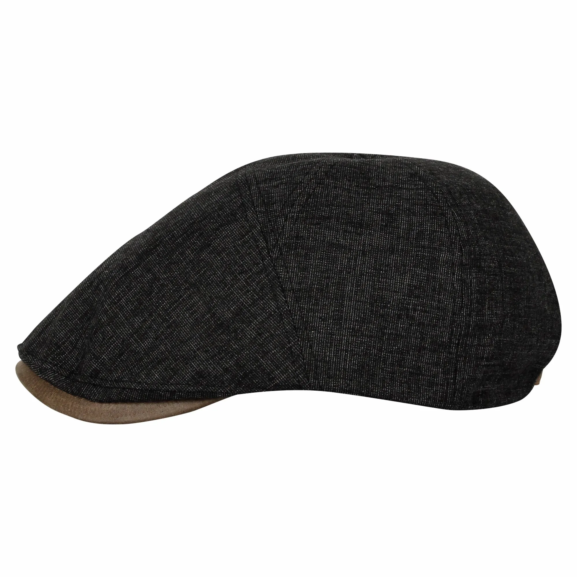 Newsboy Hat Faux Leather Brim Adjustable Flat Cap SL31273