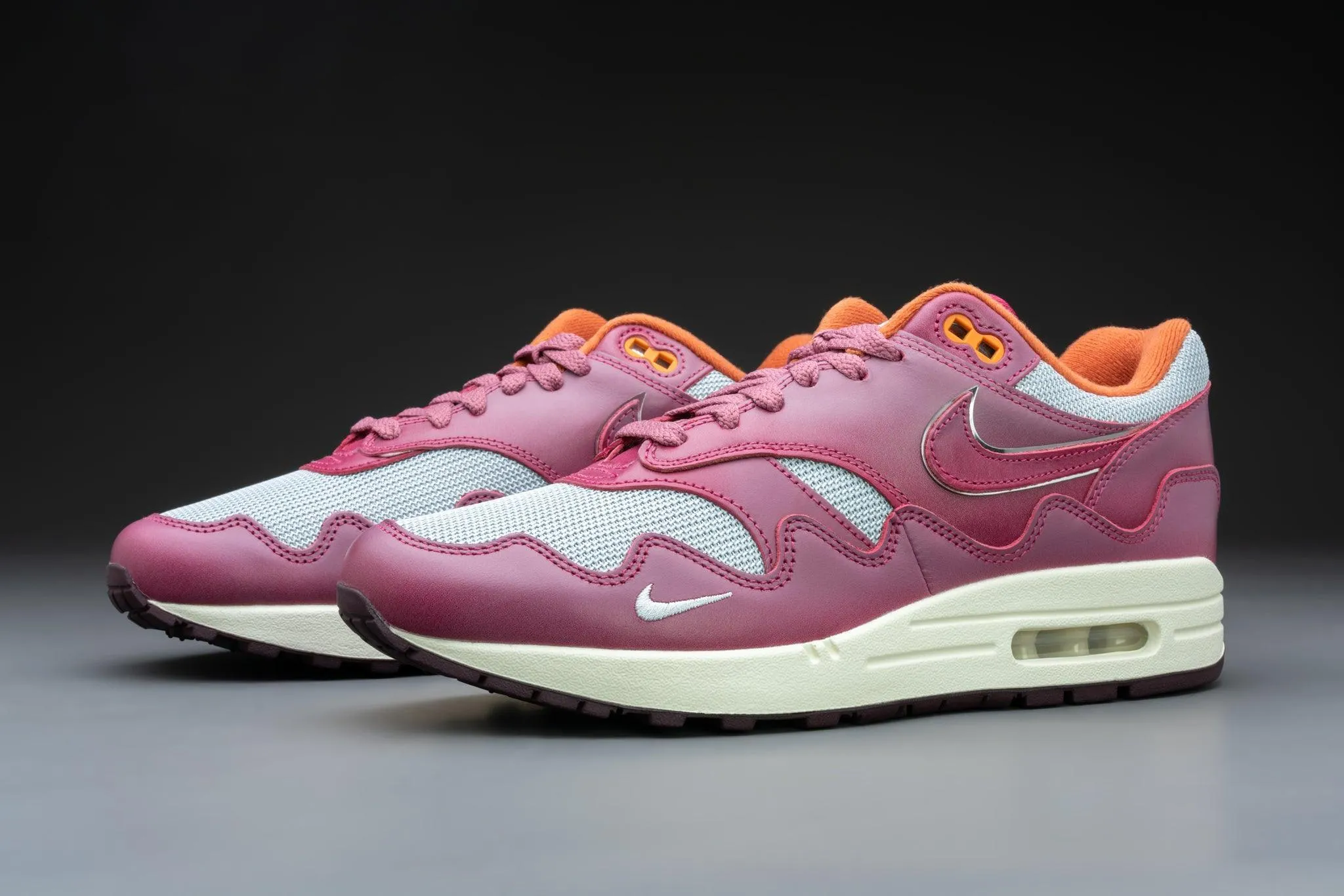 Nike Air Max 1 Patta Waves Rush Maroon (with Bracelet)