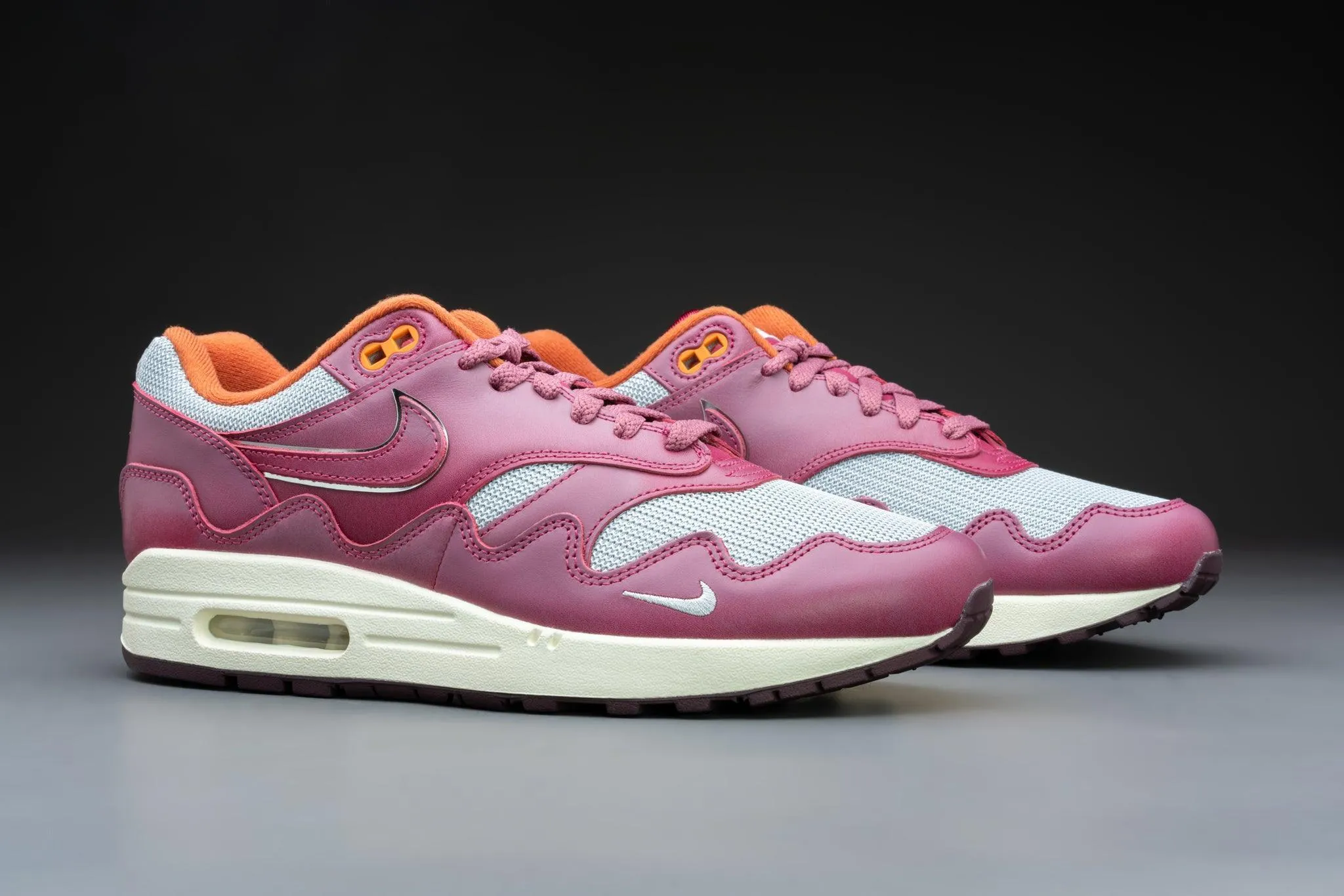 Nike Air Max 1 Patta Waves Rush Maroon (with Bracelet)