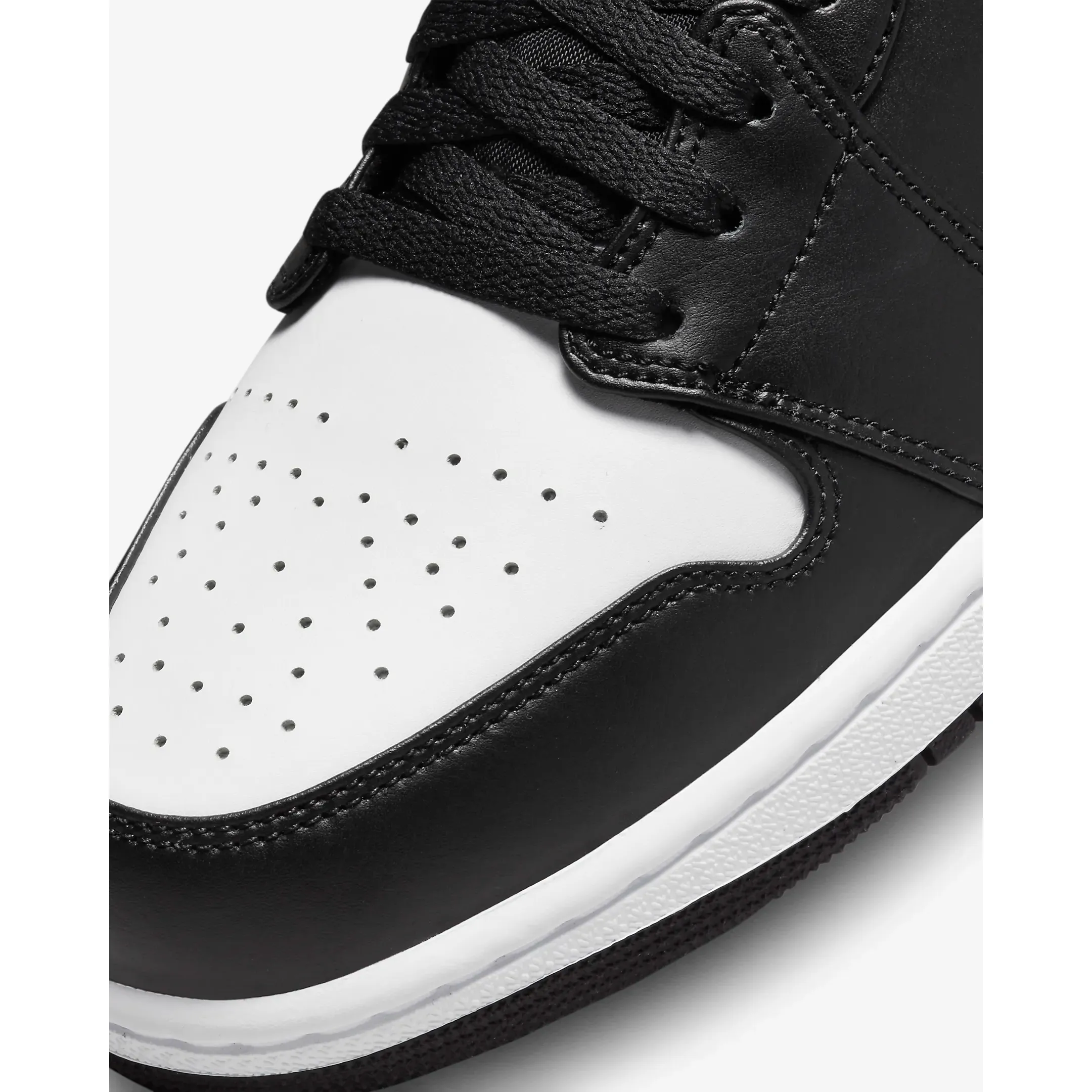 Nike Men's Air Jordan 1 Low Shoes - Black / White / Fire Red