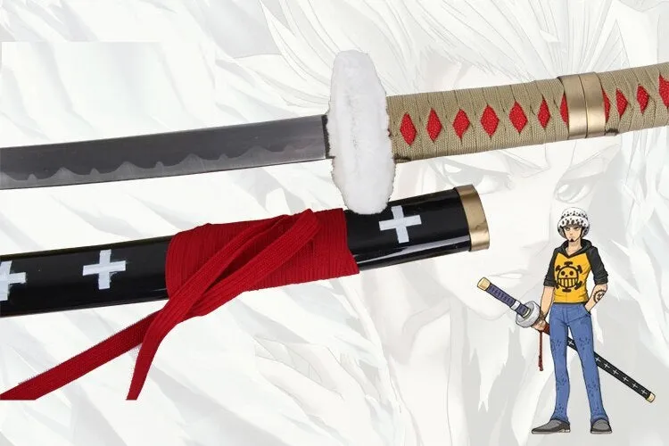 One Piece | Trafalgar D Law Kikoku Wooden Blade Katana | Cosplay Wooden Sword | 104 Cm |